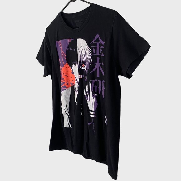 Tokyo Ghoul Ken Kaneki T-Shirt Black Men's Large Graphic Funimation Anime Tee - Picture 2 of 10
